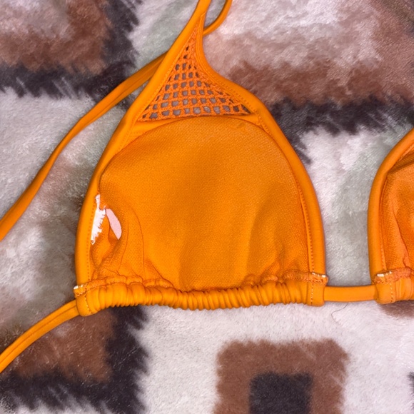 Orange Sunflower Tummy Control Two piece Bikini Bathing suit - Picture 15 of 15